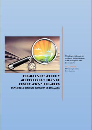 Ejemplos De Método Y Metodología Y Tipos De Observación Y Ejemplos