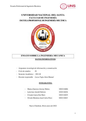 Historia De La Ingeniería Mecánica