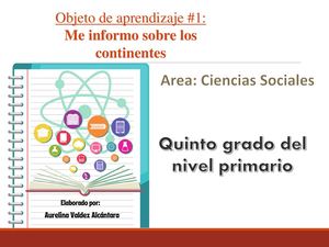 Objeto De Aprendizaje 1 (Me fascina La Geografía)Me Informo sobre Los Continentes