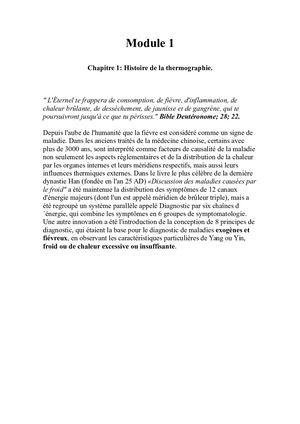 Histoire de la Thermographie