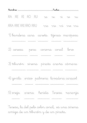 R I Rr En Castellà.