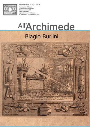 BIAGIO BURLINI rivista All'Archimede 2014