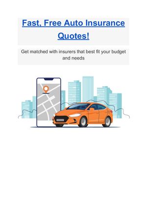 Fast, Free Auto Insurance Quotes! Google Docs