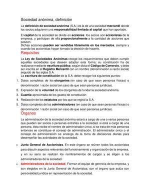 Sociedad Anónima