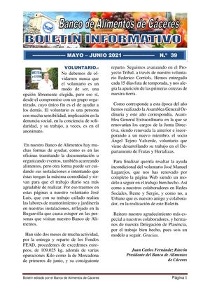 Boletín Informativo Nº 39