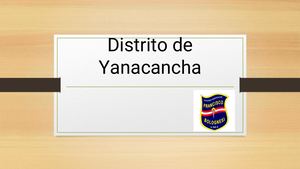 Distrito De Yanacancha