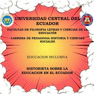 HISTORIETA DE EDUCACION INCLUSIVA E INTERCULTURAL