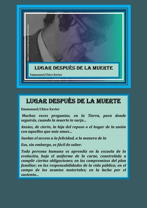 Lugar Después De La Muerte Emmanuel Chico Xavier