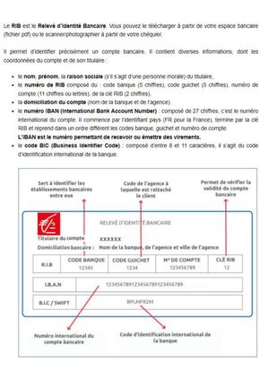 Les Informations Rib Calaméo - Quelles informations doivent figurer sur un RIB pour être ...