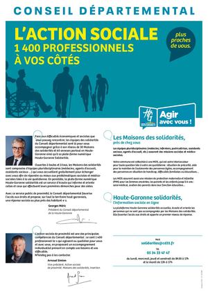 La nouvelle organisation de l'action sociale en Haute-Garonne