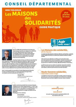 Guide pratique des Maisons Des Solidarités - Nord toulousain