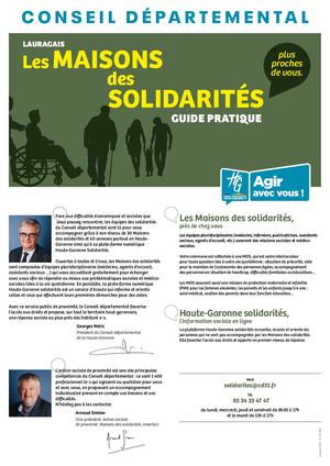 Guide pratique des Maisons Des Solidarités - Lauragais