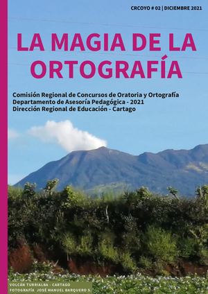 Revista La Magia De La Ortografía (Enero 22)
