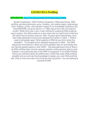 Gizmo Dna Profiling