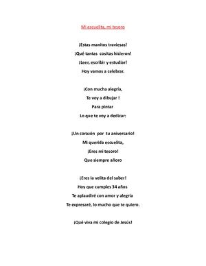 Mi Escuelita,mi Tesoro