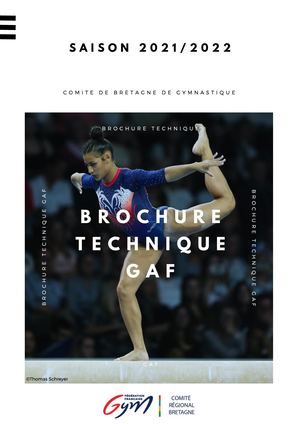 Brochure Technique régionale GAF - 2021/2022