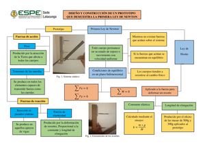 Organizador Gráfico Prototipo Primera Ley De Newton