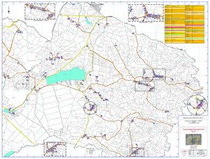 Le Rousset-Marizy - Plan De Numérotation Métrique Planche Est