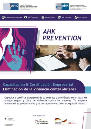Flyer AHK Prevention Bolivia