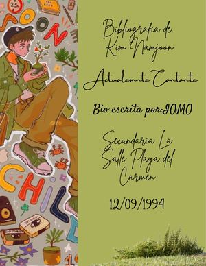 Bibliografia De Kim Namjoon Actualmente Cantante