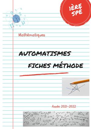 Livret Automatisme 1ère Générale