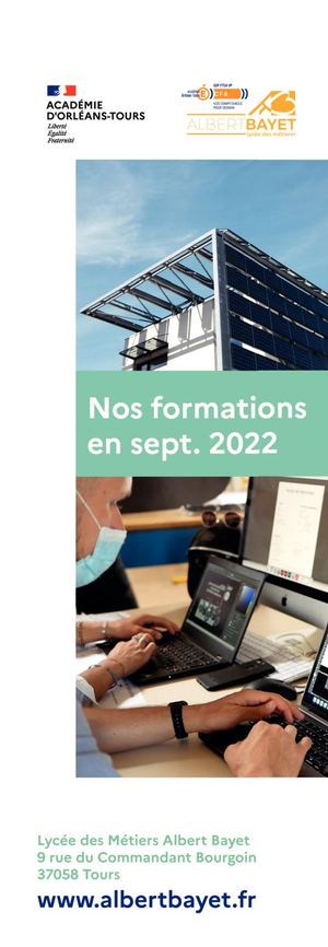 Catalogue Formation Bayet