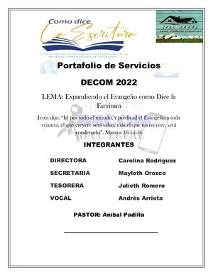 Portafolio De Servicio Decom 2022