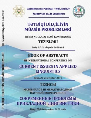 CURRENT ISSUES IN APPLIED LINGUISTICS- 25 26 October, 2018