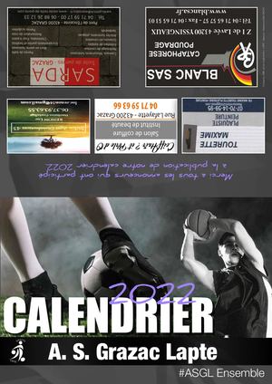 Calendrier Asgl 2022