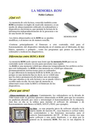 La Memoria Rom Pablo Carbayo