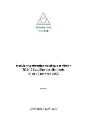 CASME Td2 Enpc Corrige Final 1 2