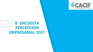 II Encuesta de Percepción Empresarial 2021