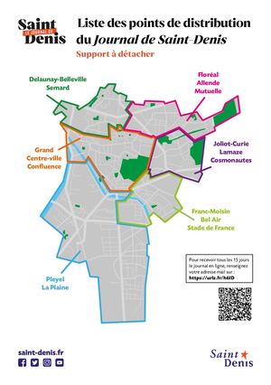 Liste des points de distribution du Journal de Saint-Denis