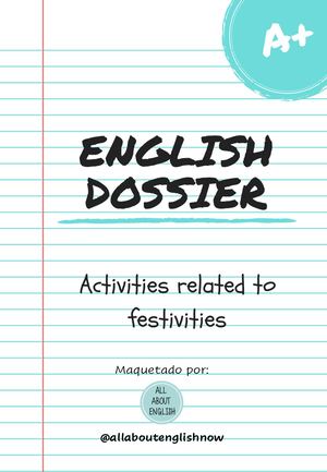 English Dossier Festivities