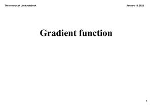 The Gradient Function