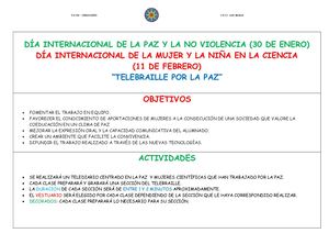 Día Internacional De La Paz Y La No Violencia