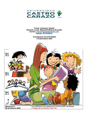 Literatura Infaltil Cronograma
