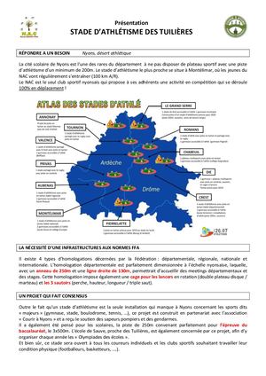 Présentation Nouveau Stade