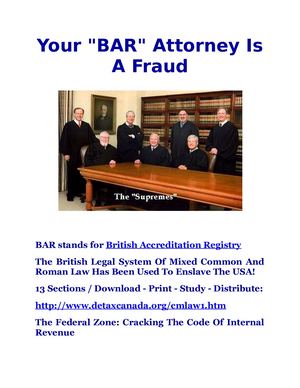 Your Bar Asscociation Is A Fraud