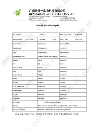 Coa Of Collagen