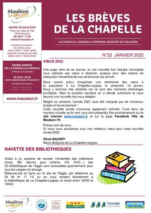 Brèves de La Chapelle-Largeau - Janvier 2022
