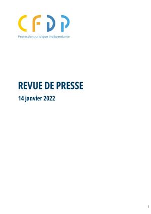 Revue De Presse Janvier 2022