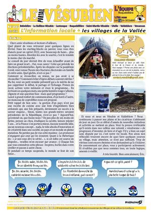 FÉVRIER 2022 - LE portail VESUBIEN n°86. Journal gratuit de la Vésubie & Valdeblore - 06450 - Alpes Maritimes