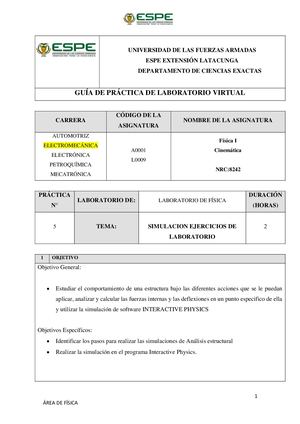 Simulacion Interactive Physic
