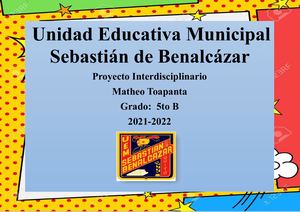 Comic Proyecto Interdisciplinario Matheo Toapanta 5b
