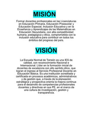 Misión Y Vision