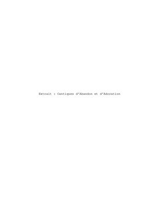 Extrait Cantiques5avril