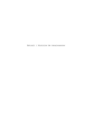 Extrait Histoire Renaissances