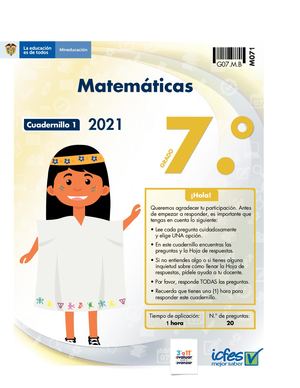 Cuadernillo Matematicas 7º