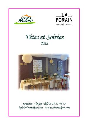 Catalogue Fêtes & Soirées 2022
